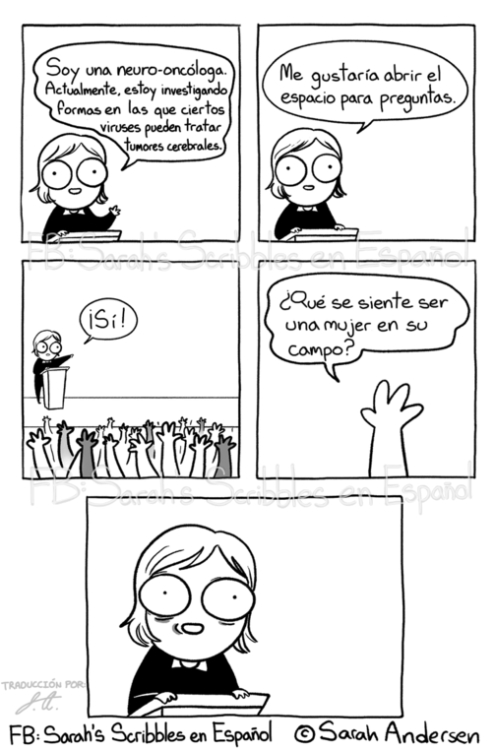 conferencia,incomodar,investigar,mujer,neuro-oncologa,preguntas