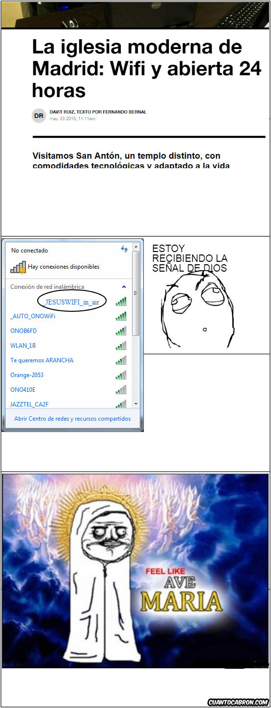 ave,conexion,dios,feel,iglesia,like,madrid,maria,risas,se&ntilde;al,wifi