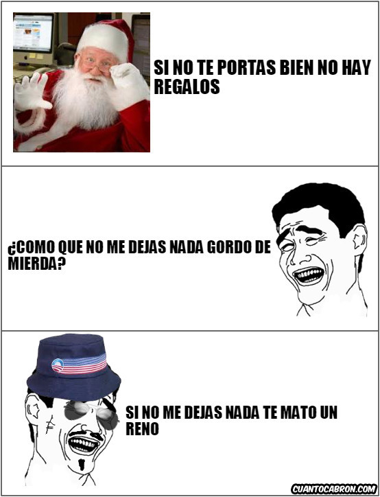 amenaza,mafioso,noel,papa,regalo,risas,yao ming