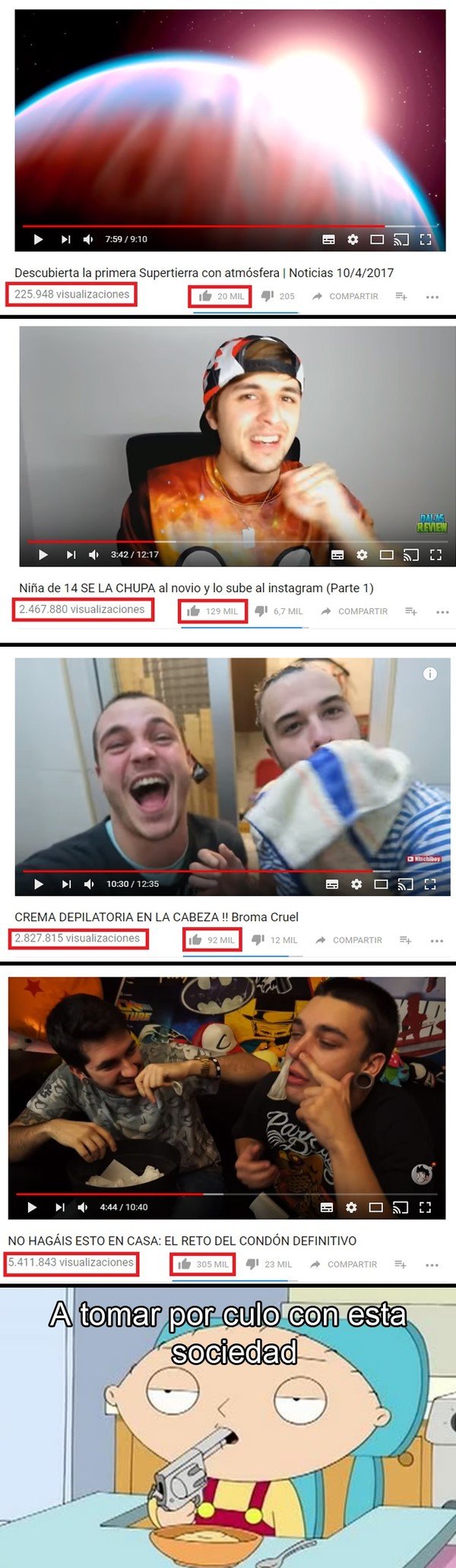 Meme_otros - Es una decepción lo que está pasando en Youtube