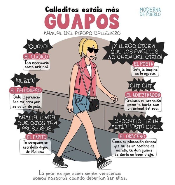 Cuánto cabrón / Los lamentables 'piropos' que debe aguantar una mujer por  la calle