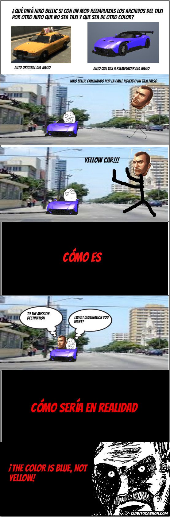 amarillo,archivos,color,gta iv,l&oacute;gica,mod,niko bellic,taxi,uber,videojuego,YELLOW CAR!!!