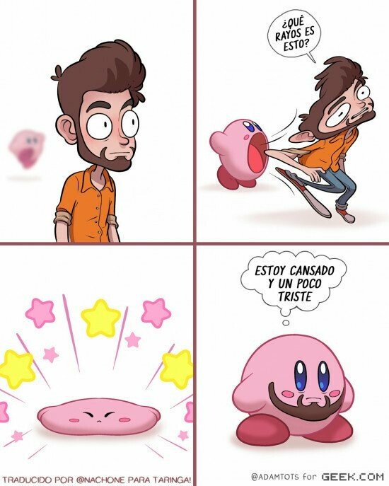 Otros - El poder de Kirby absorbiendo personas y adoptando sus sentimientos