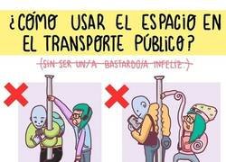 Enlace a La forma correcta para estar en el transporte público con más gente