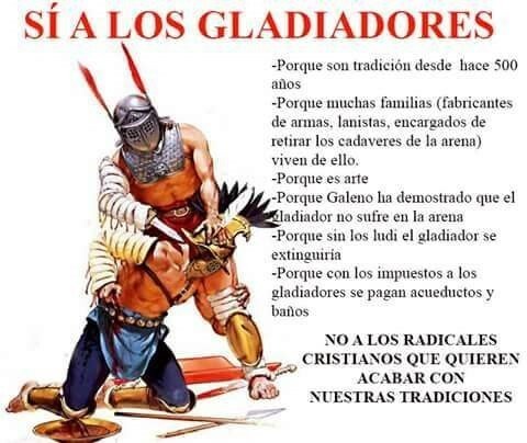 gladiadores,tradición