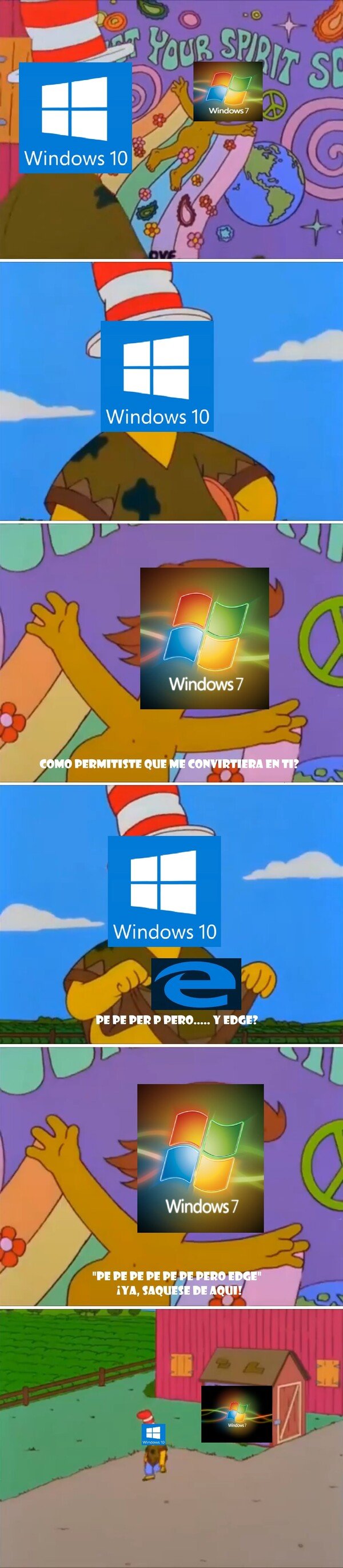 Meme_otros - ¿En qué se convirtió Windows 7?
