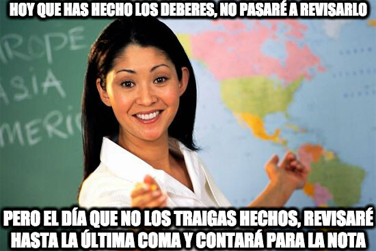 clase,deberes,profesora