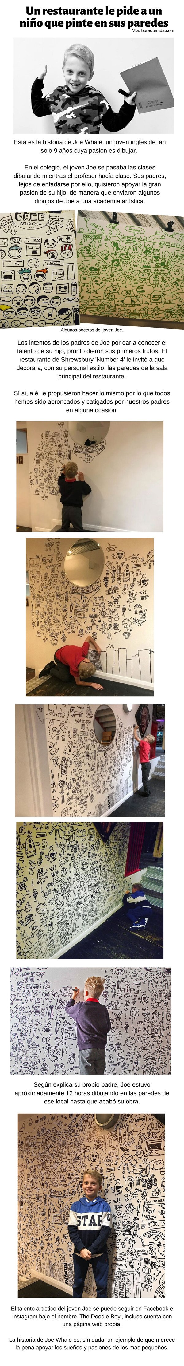 Meme_otros - Un restaurante le pide a un niño que pinte en sus paredes