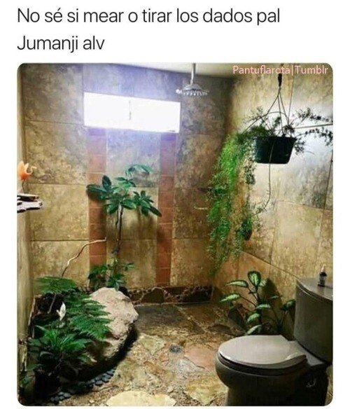 baño,dados,jumanji,selva
