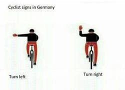 Enlace a Los gestos de los ciclistas alemanes