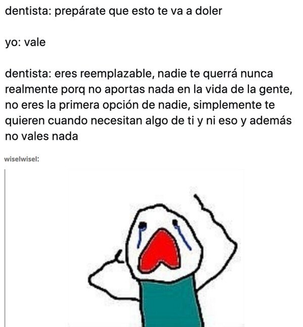 dentista,dolor,herir,sentimientos