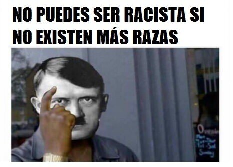 Meme_otros - El pobre Adolf solo quería erradicar el racismo...