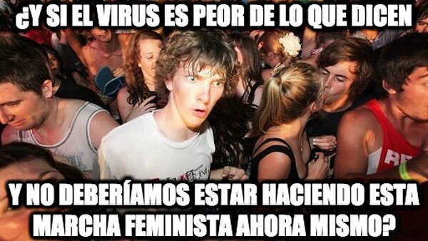 coronavirus,feminista,gente,multitud