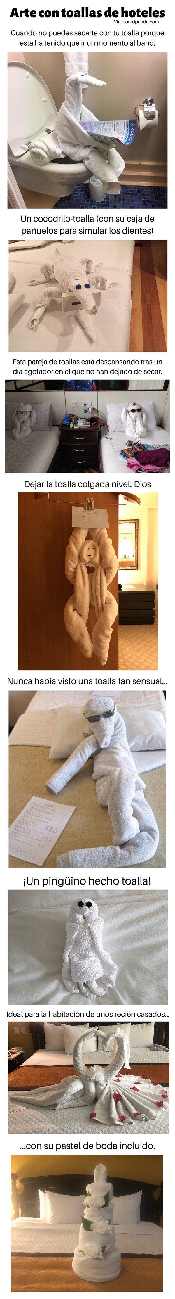 Meme_otros - Arte con toallas de hoteles