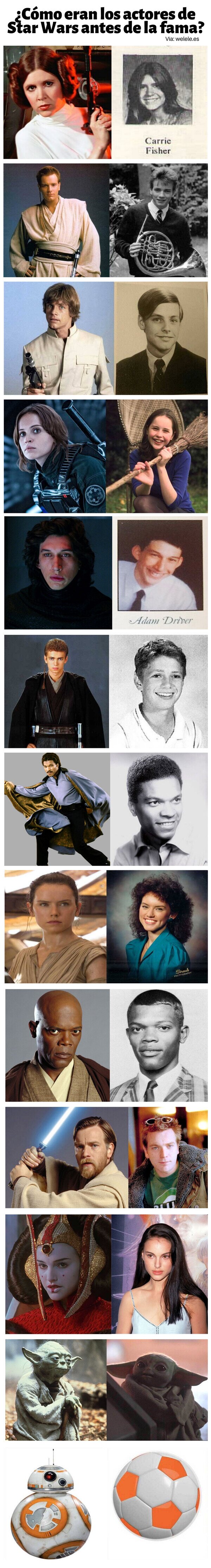 actores,antes,después,fama,película,Star Wars