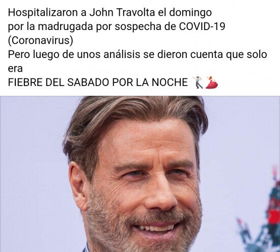 coronavirus,fiebre,John Travolta