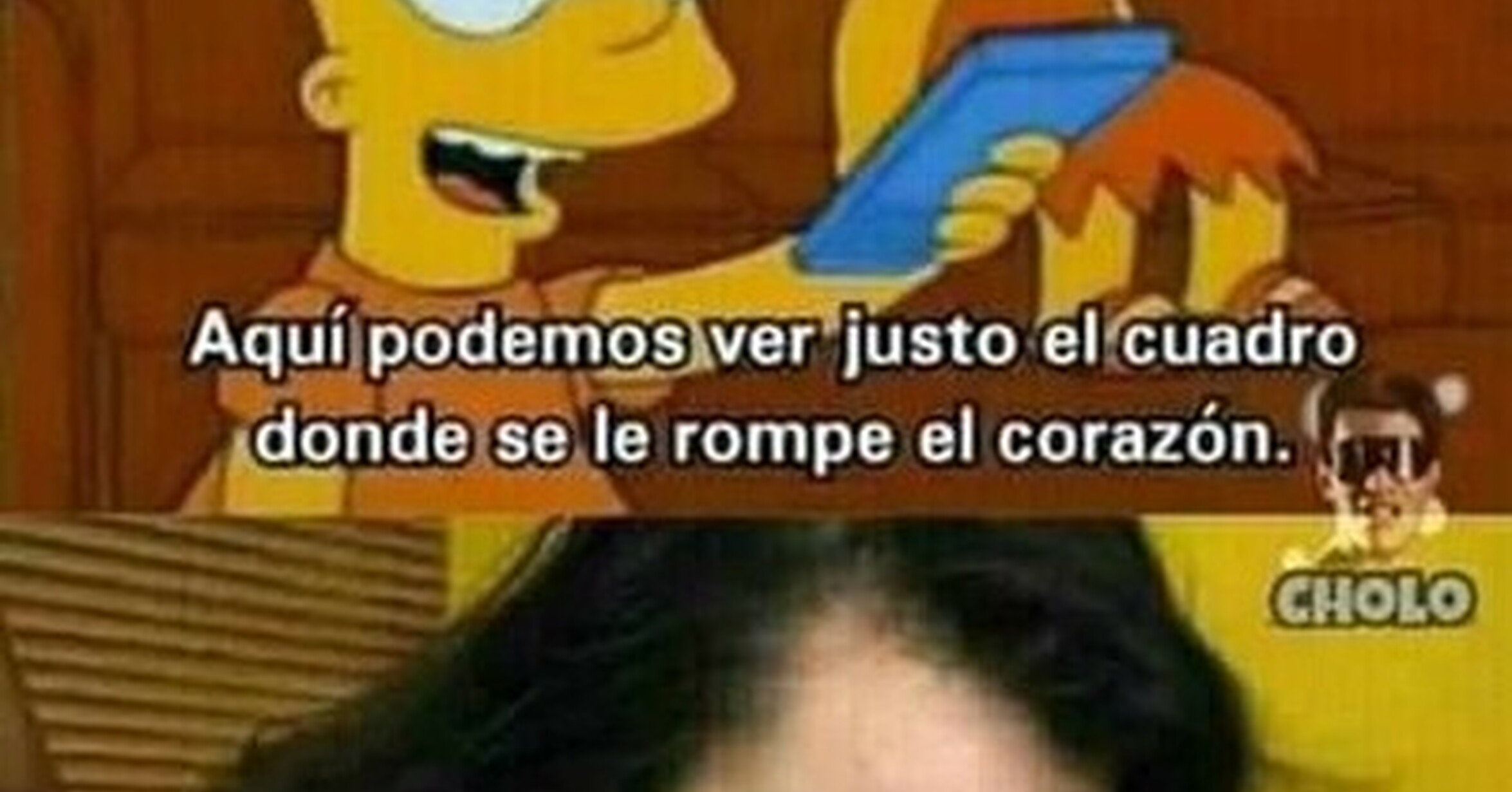 Cuánto cabrón / No sé si será el corazón, pero algo se le rompió
