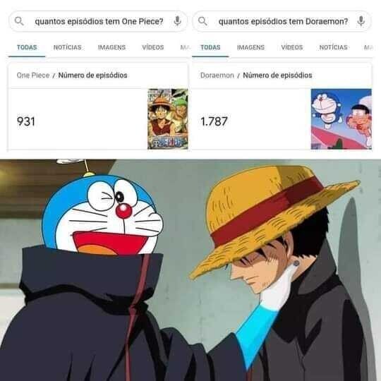 Otros - Doraemon se mea en One Piece