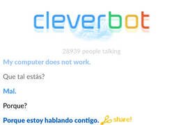 Enlace a Cleverbot es troll