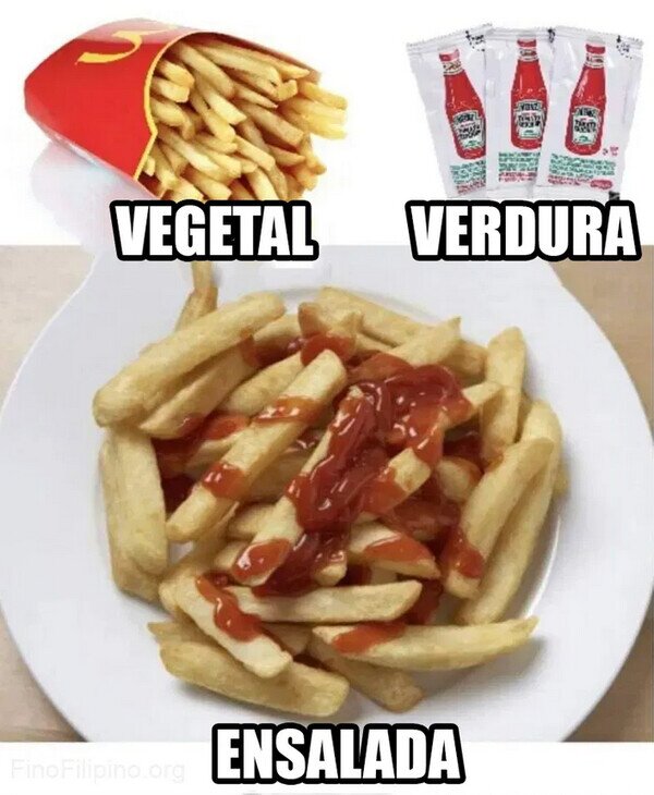 comida,ensalada,ketchup,patatas,tomate,vegetal,verdura