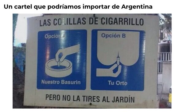 Argentina,cartel,collila,tirar