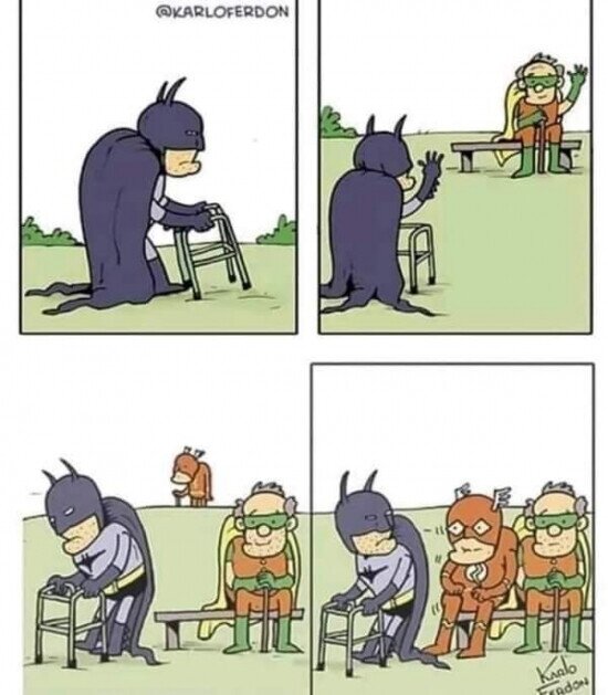 batman,flash,robin,superheroes,viejos