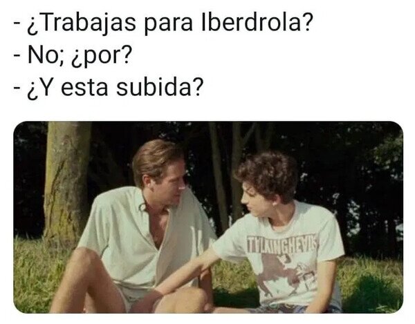 La luz no es lo único que sube
