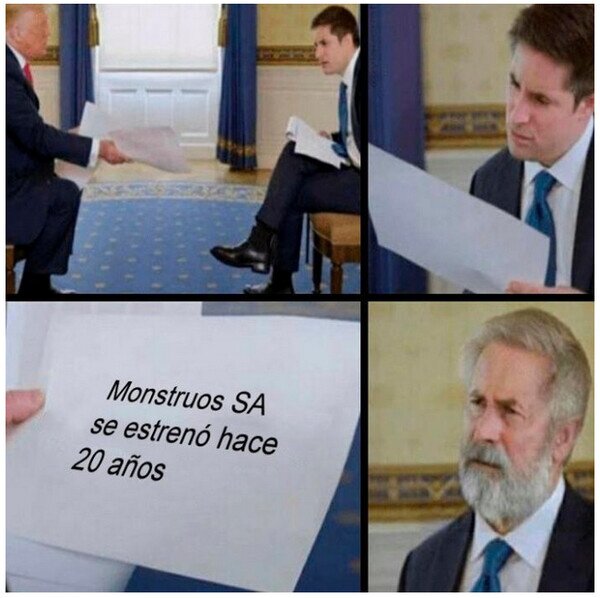 20 a&ntilde;os,estrenar,Monstruos SA,tiempo,viejo