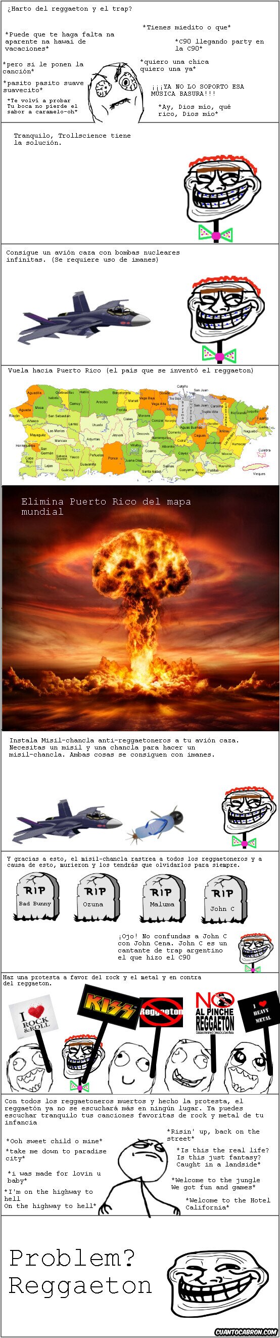 Trollface - Una solución definitiva para los anti-reggaetoneros