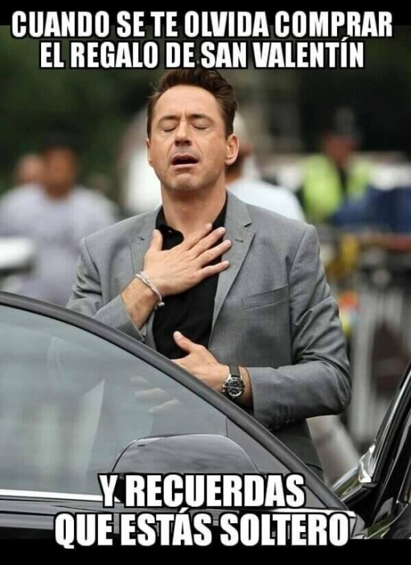 alivio,regalo,san valentin,soltero,tony stark