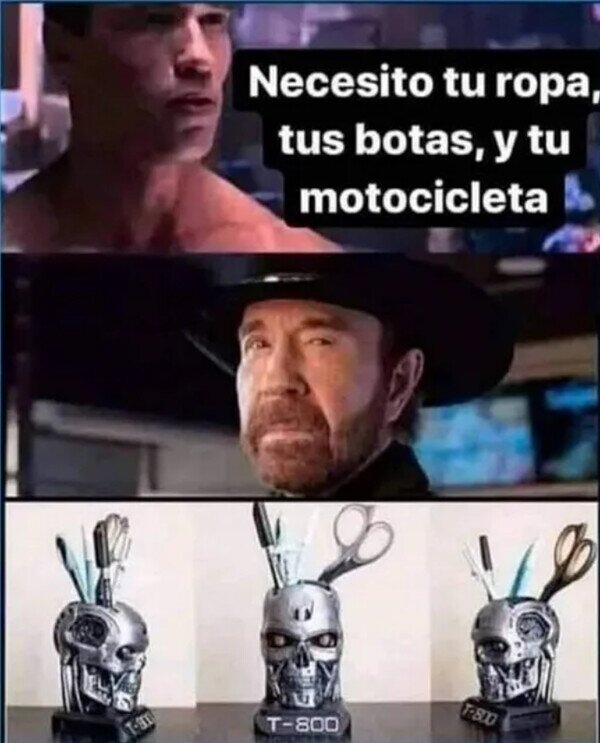 Meme_otros - Y Chuck se hizo un portalápices