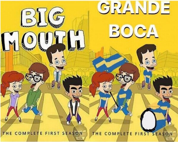 Argentina,Big Mouth,Boca Juniors,doblaje,serie