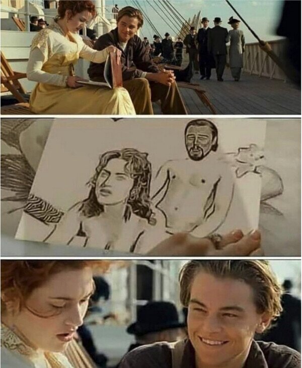 dibujo,DiCaprio,Jack,Rose,Titanic