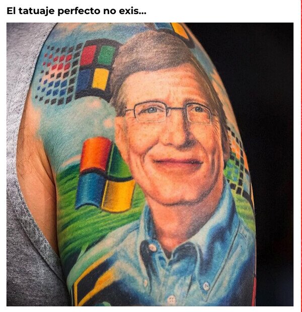 Bill Gates,perfecto,tatuaje,windows