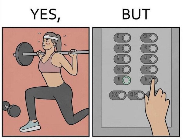 ascensor,ejercicio,físico,pero,sí