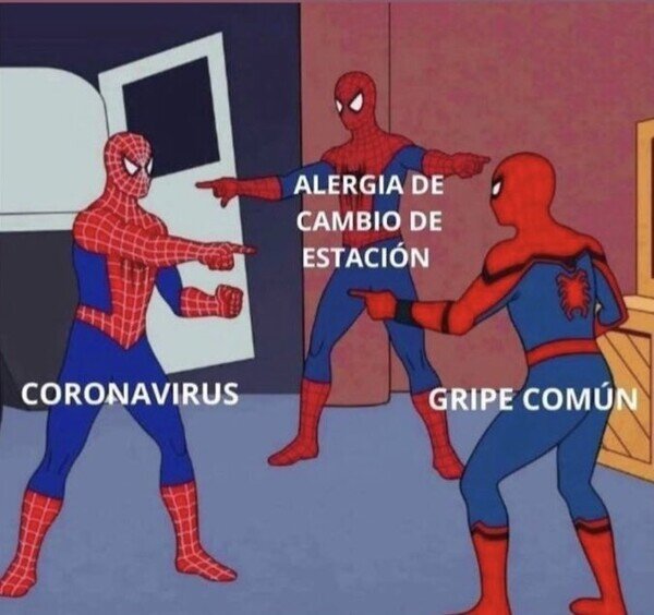 coronavirus,gripe,spiderman