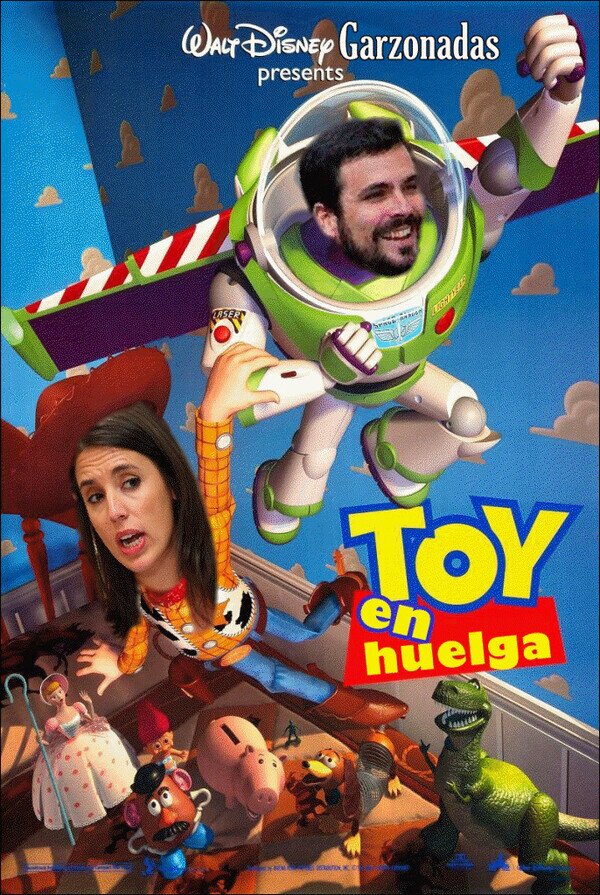España,Garzón,huelga,Irene Montero,política,Toy Story
