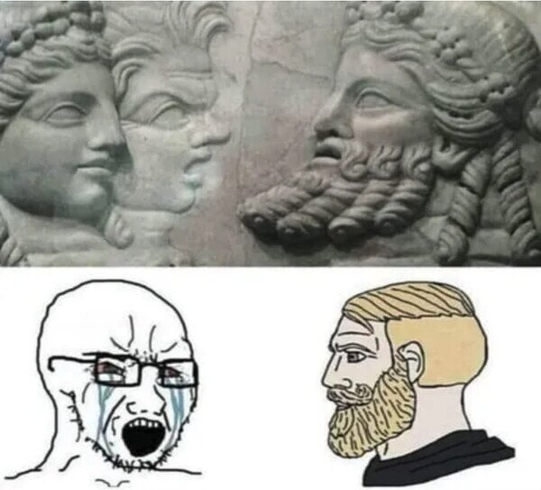 caras,meme,parecido,piedra,romanos,tallado