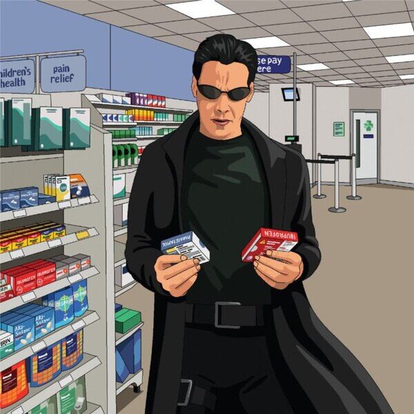 Meme_otros - El eterno dilema: ¿Paracetamol o Ibuprofeno?