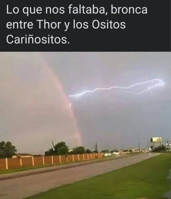 arcoiris,Osos Amorosos,Thor,trueno