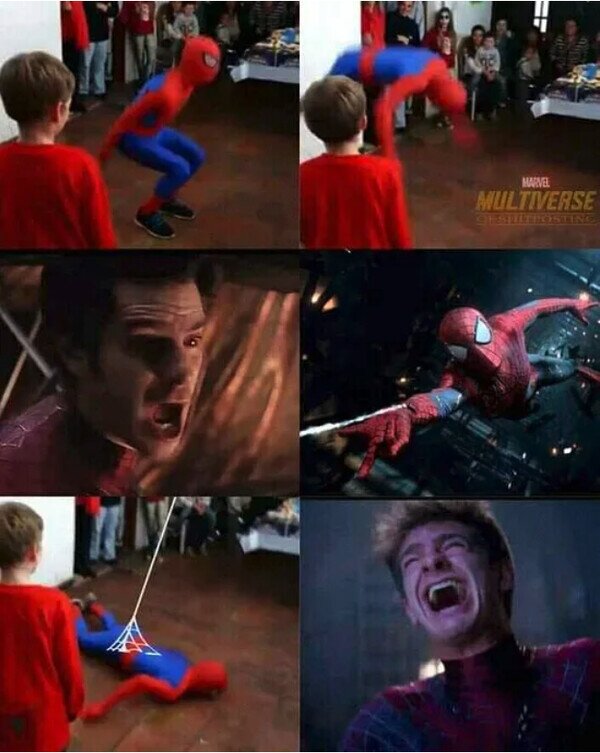 caída,fail,marvel,película,spiderman