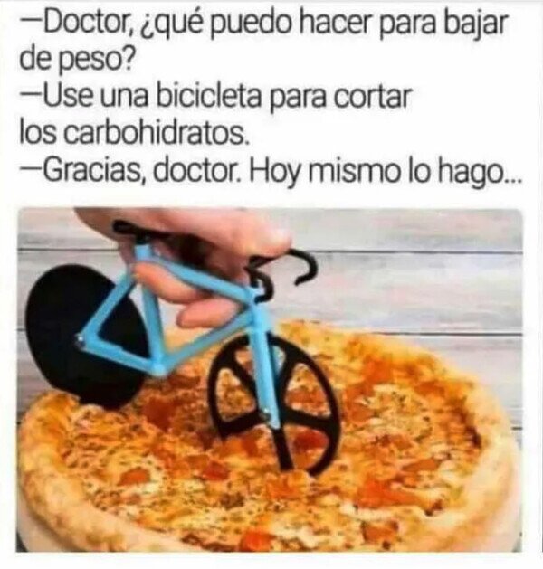Meme_otros - La bicicleta para cortar carbohidratos