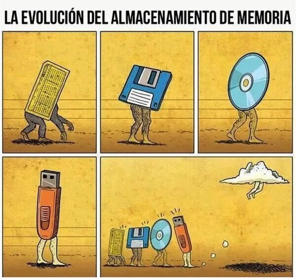 Meme_otros - La evolución del almacenamiento de memoria