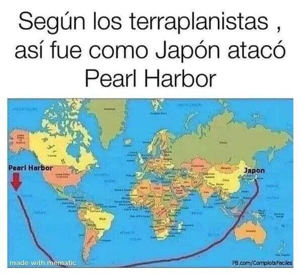 atacar,Japón,Pearl Harbor,terraplanistas,tierra,viaje