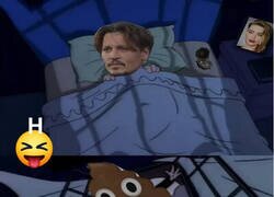 Enlace a Lo que Johnny Depp se encontró en su cama