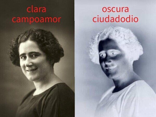 Clara Campoamor,contrario,negativo