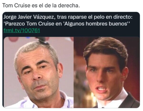 Jorge Javier Vázquez,parecidos,Tom Cruise