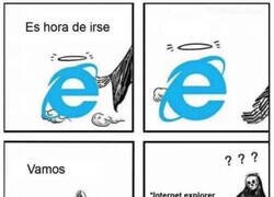 Enlace a Internet Explorer ha muerto, pero él aún no lo sabe
