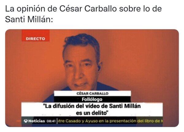 Cesar Carballo,filtración,Santi Millan,vídeo