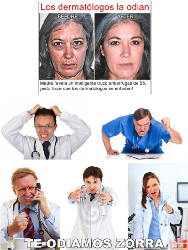 Meme_otros - La odio yo y no soy dermatólogo